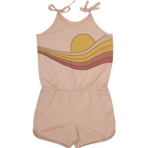 Tiny Whales Retro Sun Graphic Romper